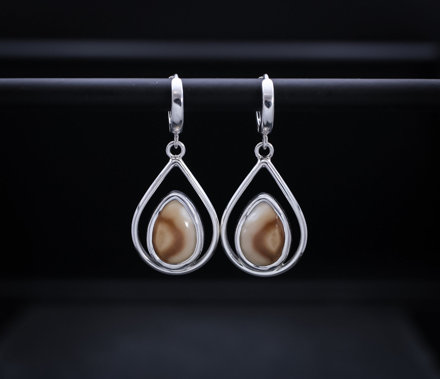 Elk Ivory Tear Drop Earrings