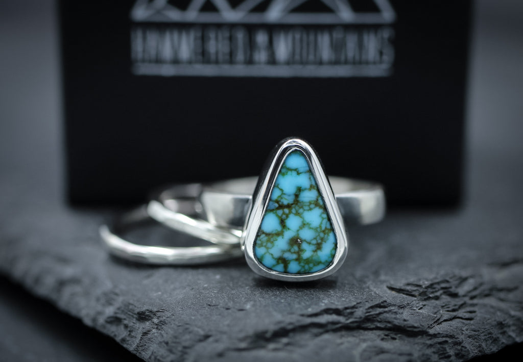 Arizona "Kingman" Turquoise Stacking Set • SIZE 5