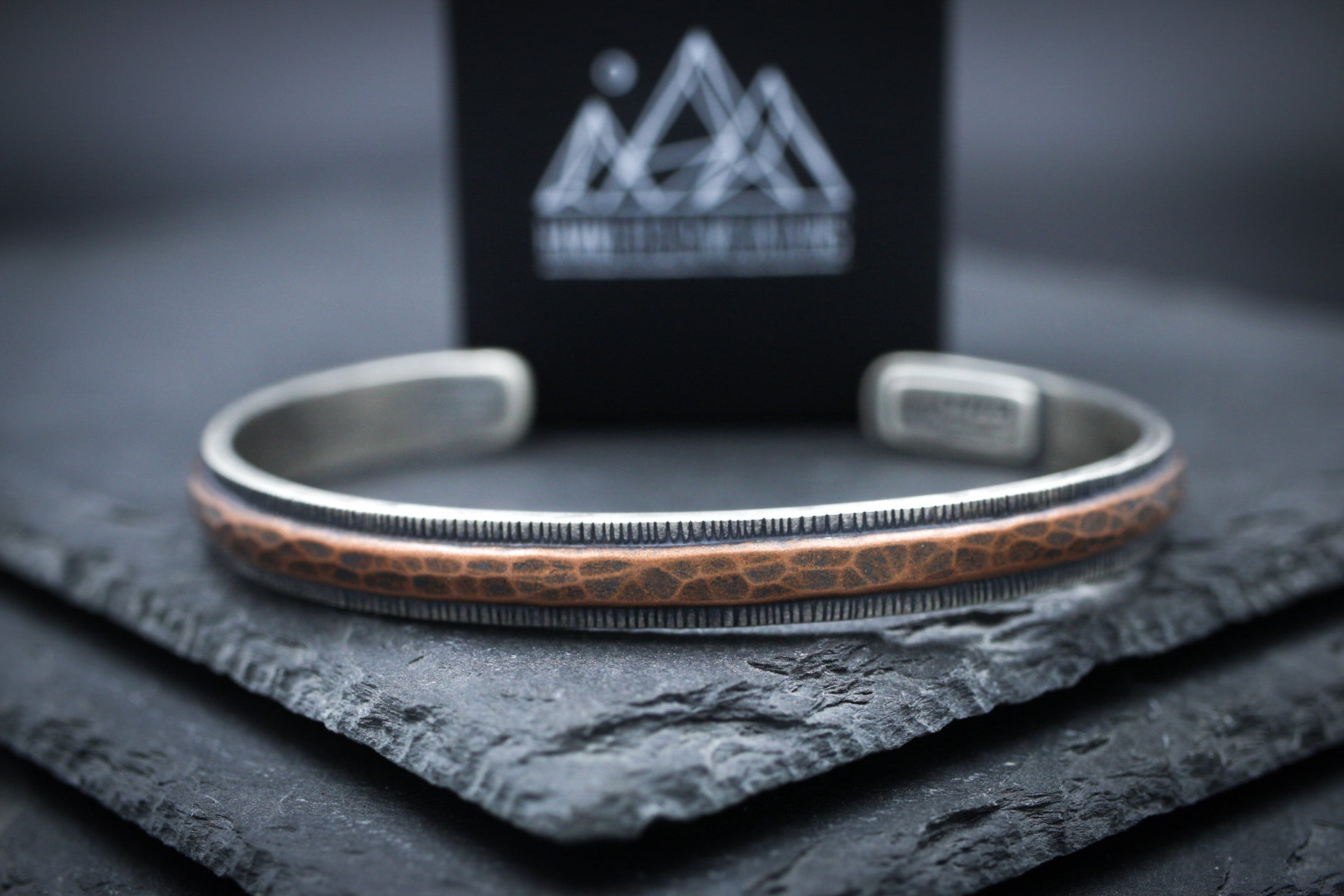 Men's Cuff • Sterling Silver + Copper • SIZE LARGE/XL