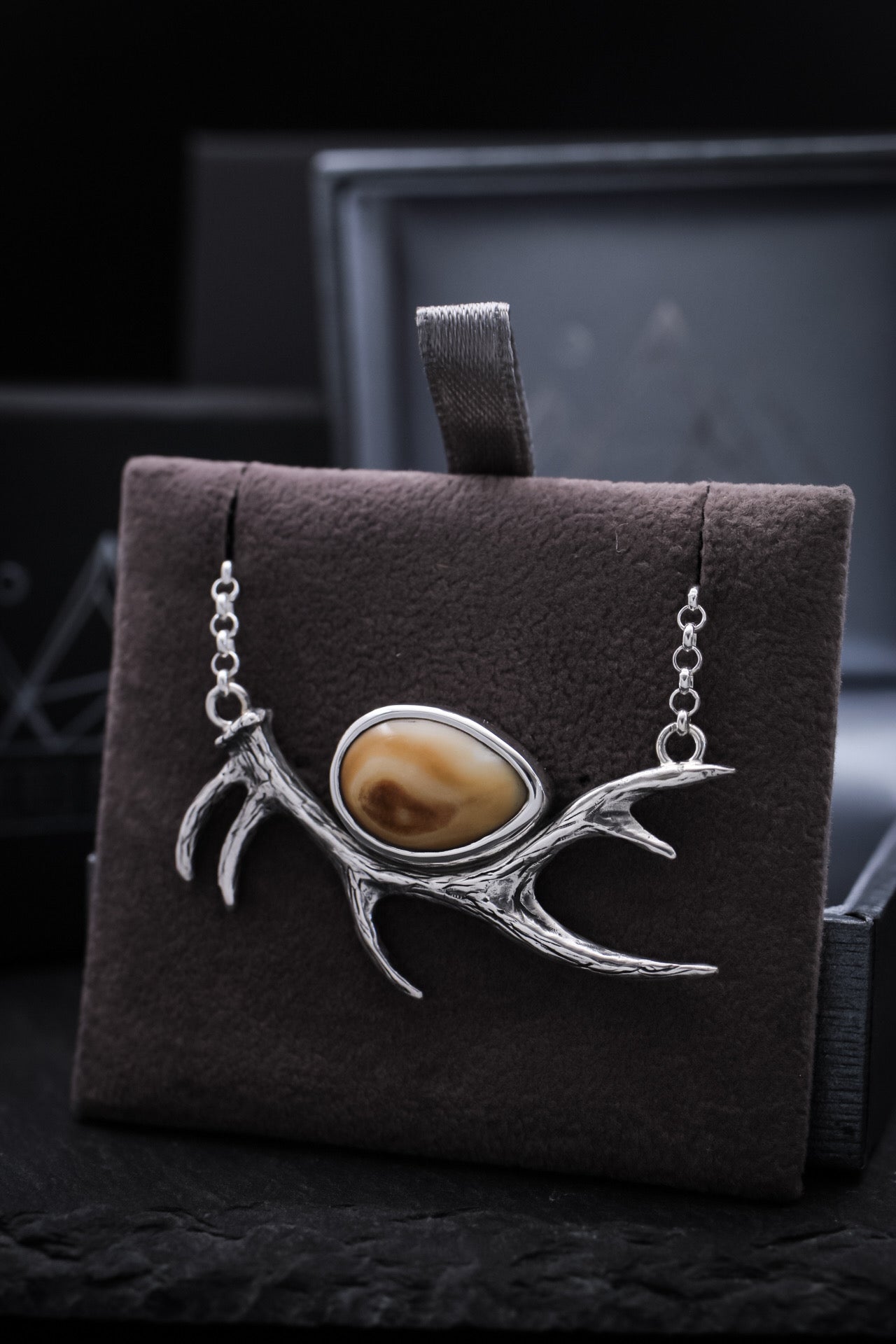 Elk Ivory Antler Necklace • 6 Point