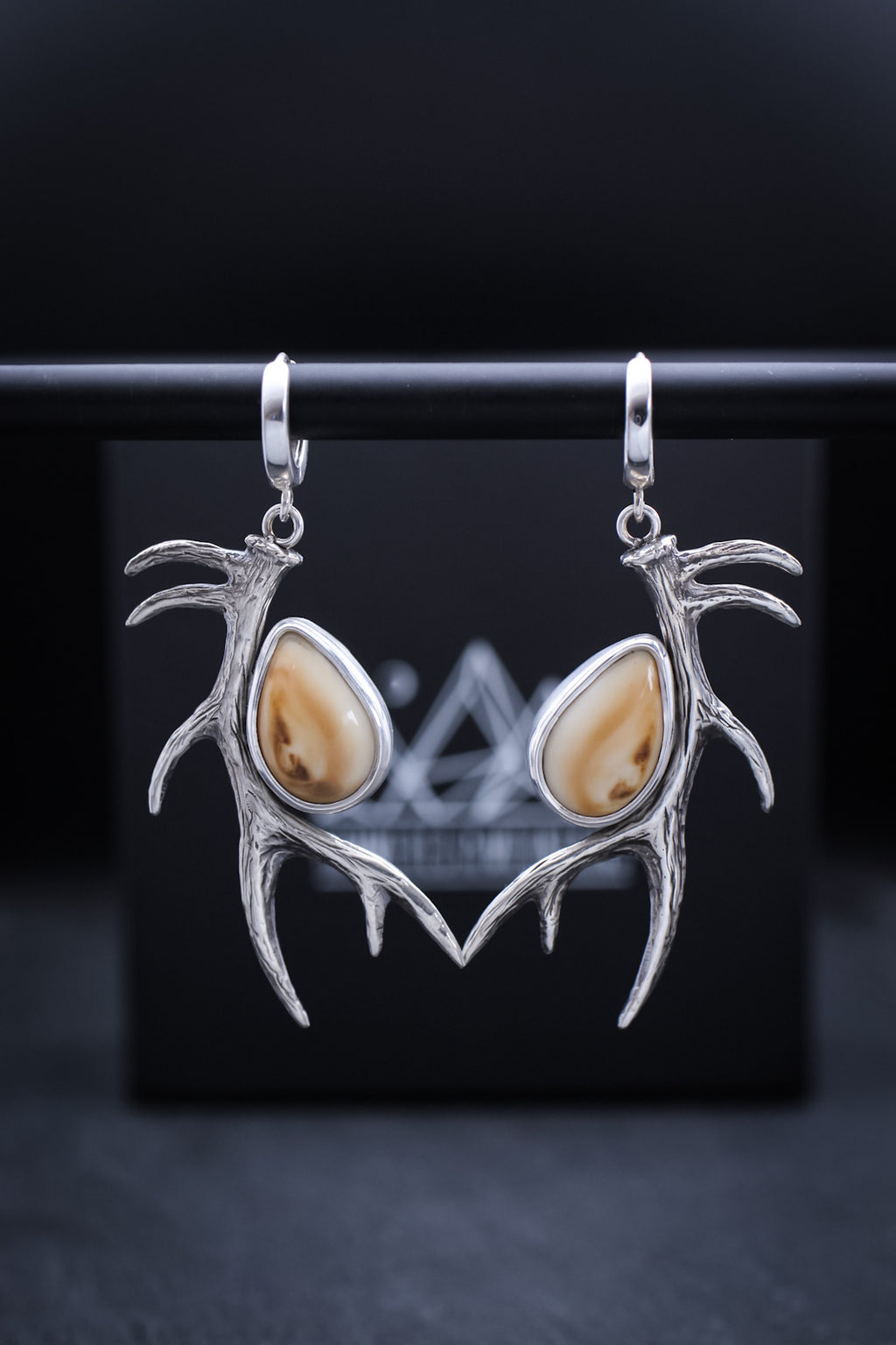 Elk Ivory Antler Earrings