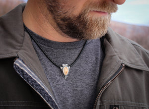 Men’s Elk Ivory Necklace • Arrowhead