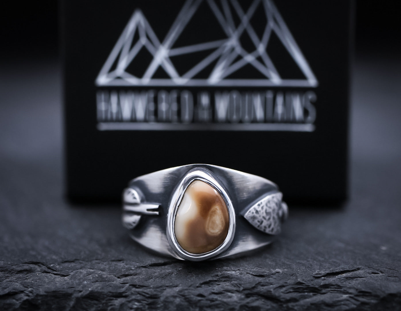 Men’s Elk Ivory Ring • Bowhunter Ring