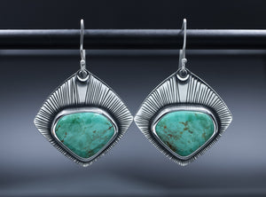 Tyrone Turquoise Earrings • New Mexico Turquoise