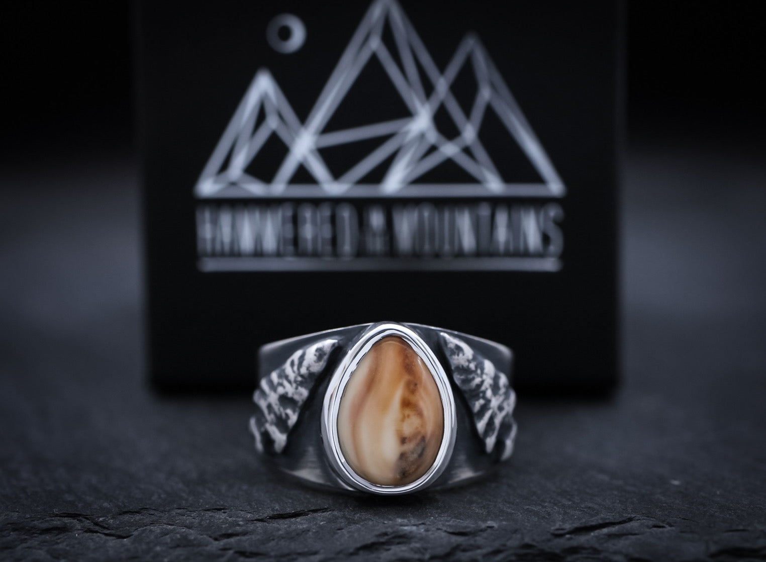Men’s Elk Ivory Ring • Arrowhead Ring