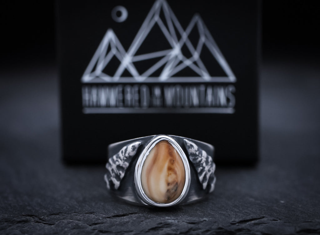 Men’s Elk Ivory Ring • Arrowhead Ring