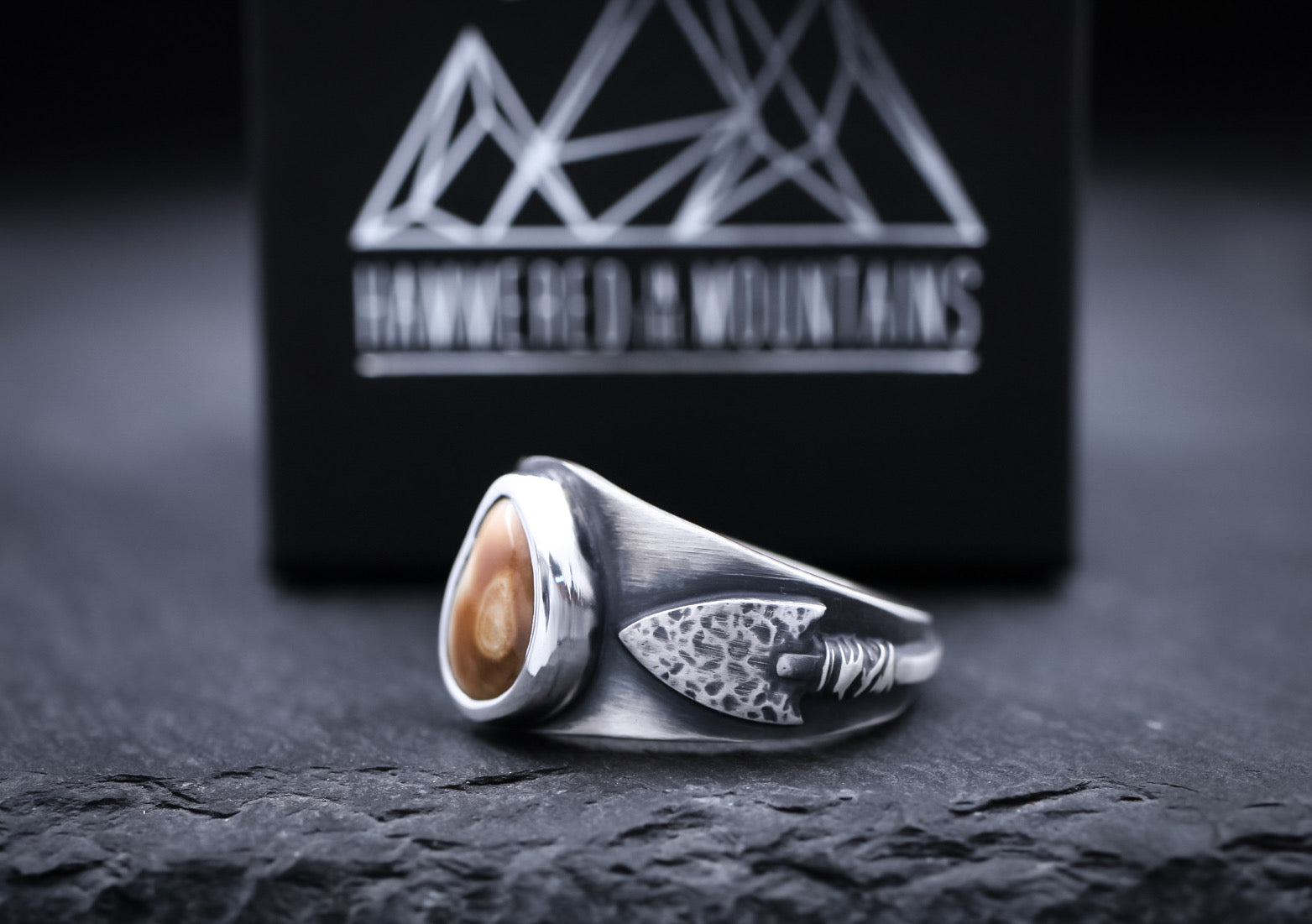 Men’s Elk Ivory Ring • Bowhunter Ring