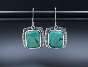 Tyrone Turquoise Earrings • New Mexico Turquoise