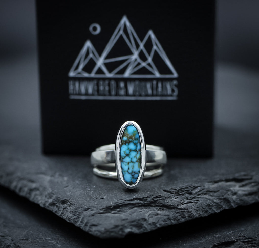 Arizona "Kingman" Turquoise Stacking Set • SIZE 4.5