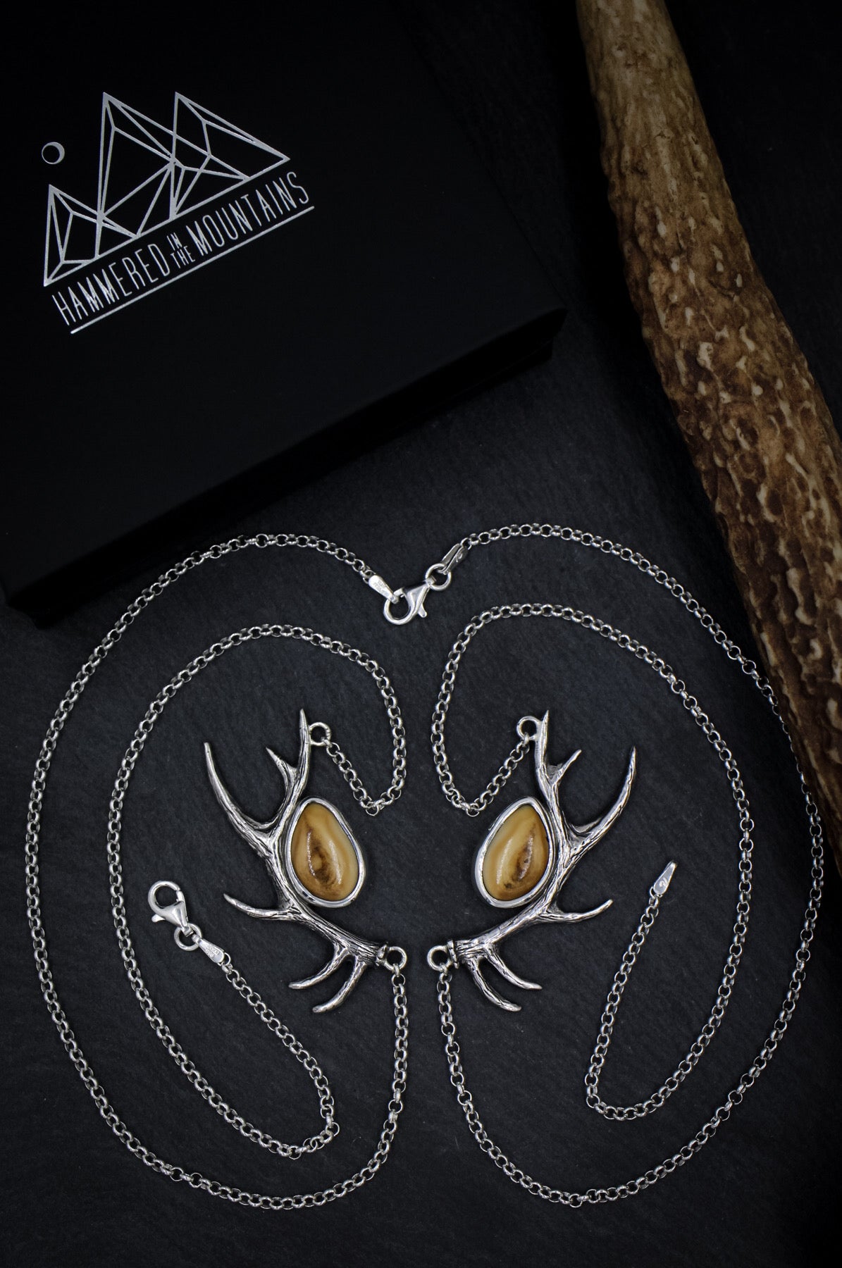 Elk Ivory Antler Necklace • 6 Point