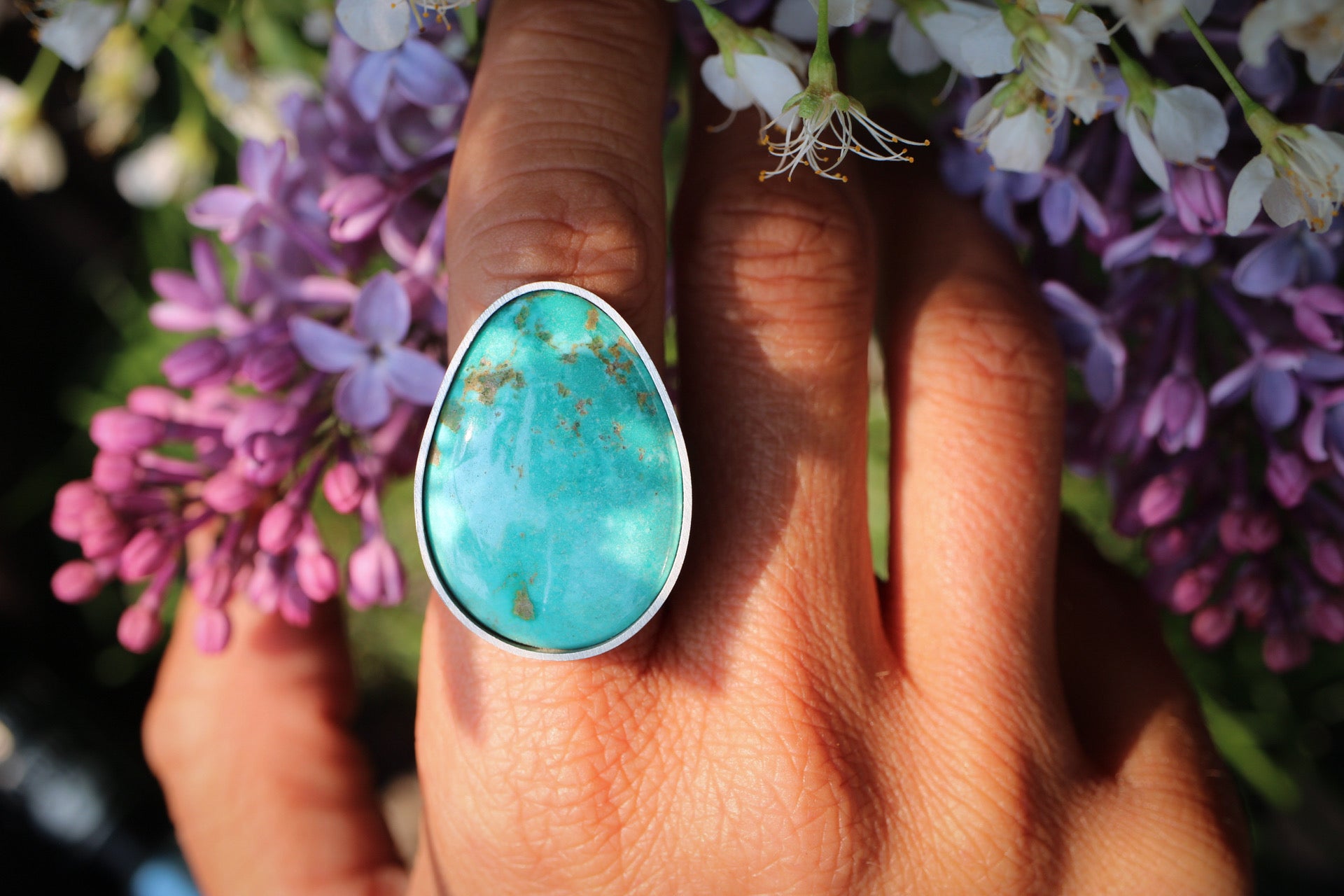 Chilean Turquoise • Triple Shank Band