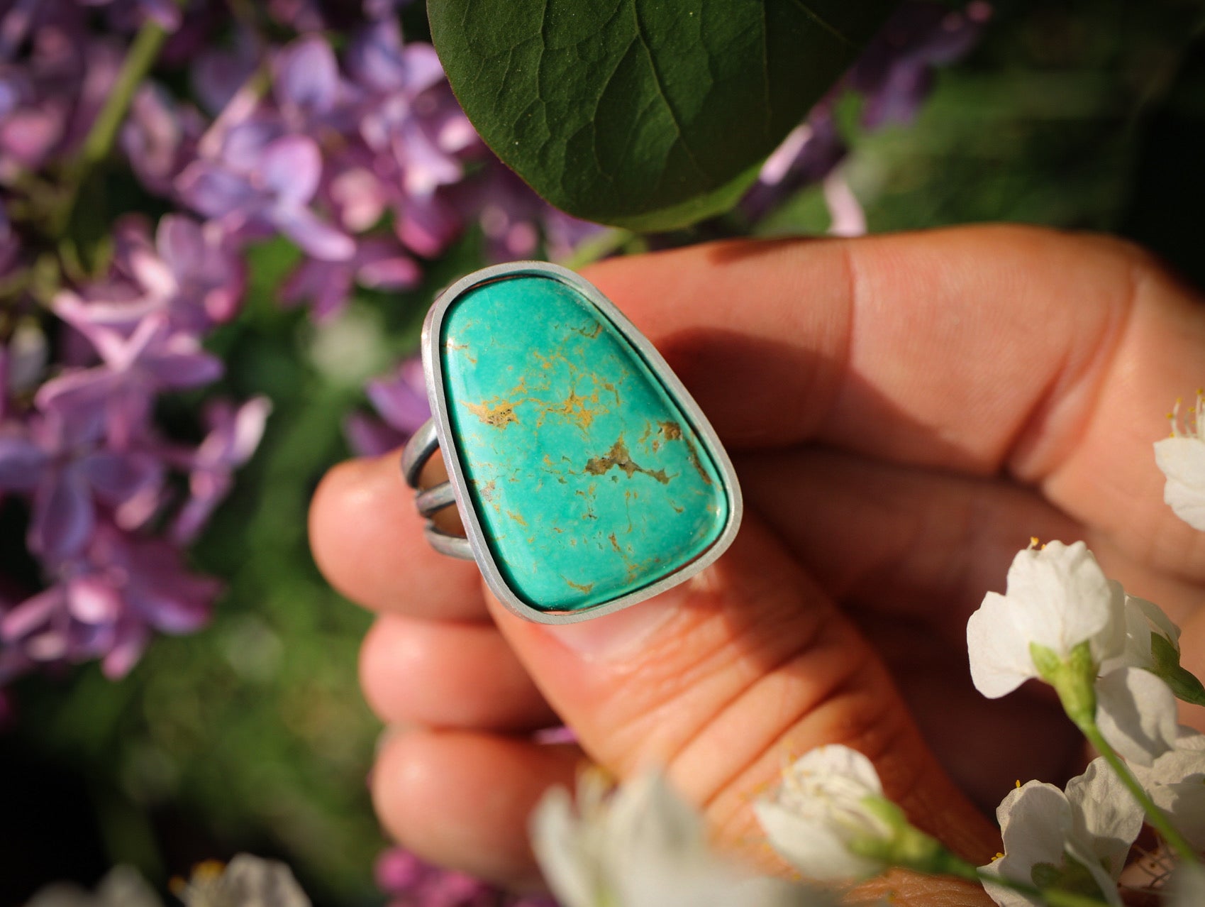 New Mexico Turquoise • Triple Shank Band