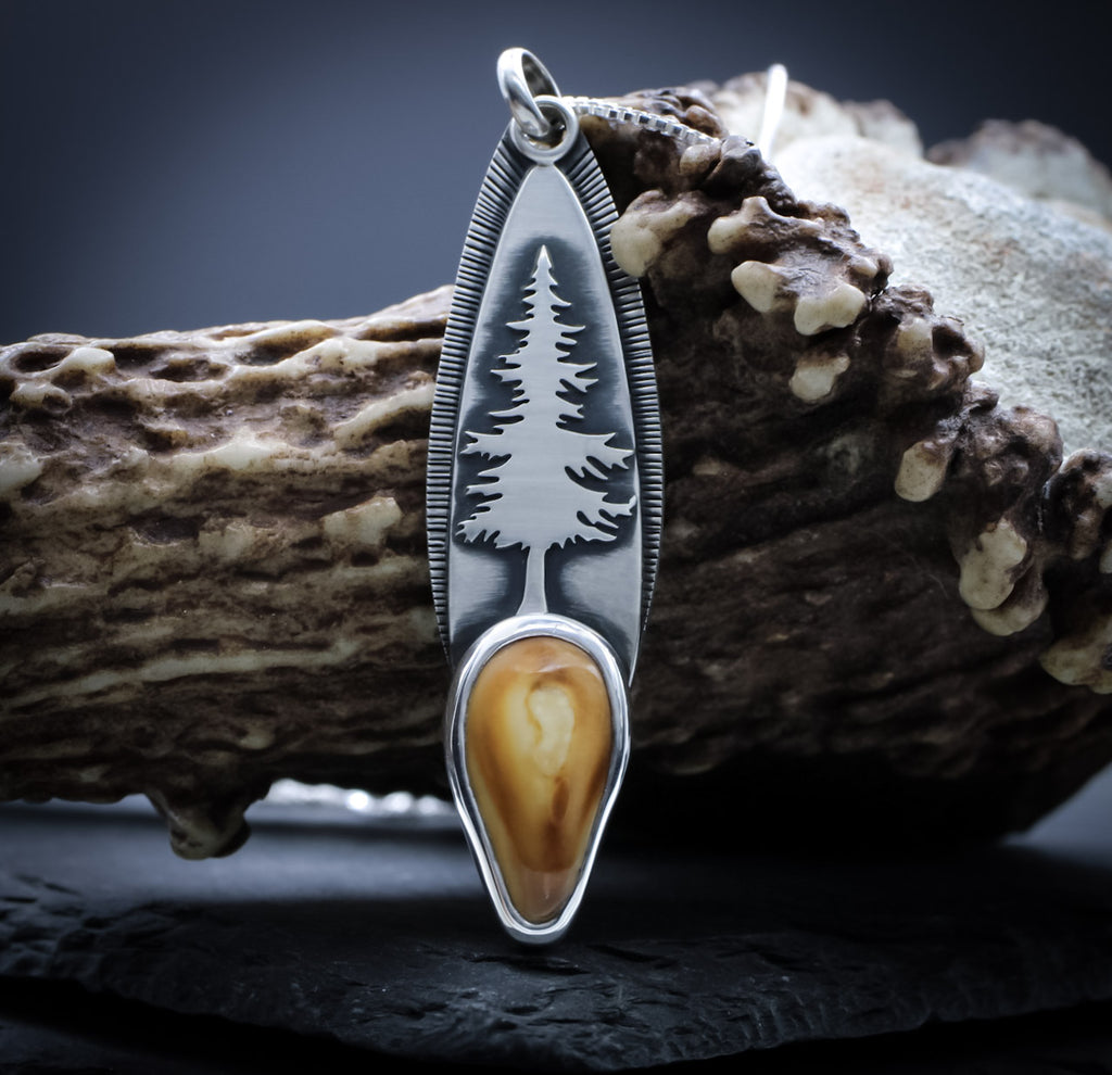 Elk Ivory Necklace • Ponderosa Pine