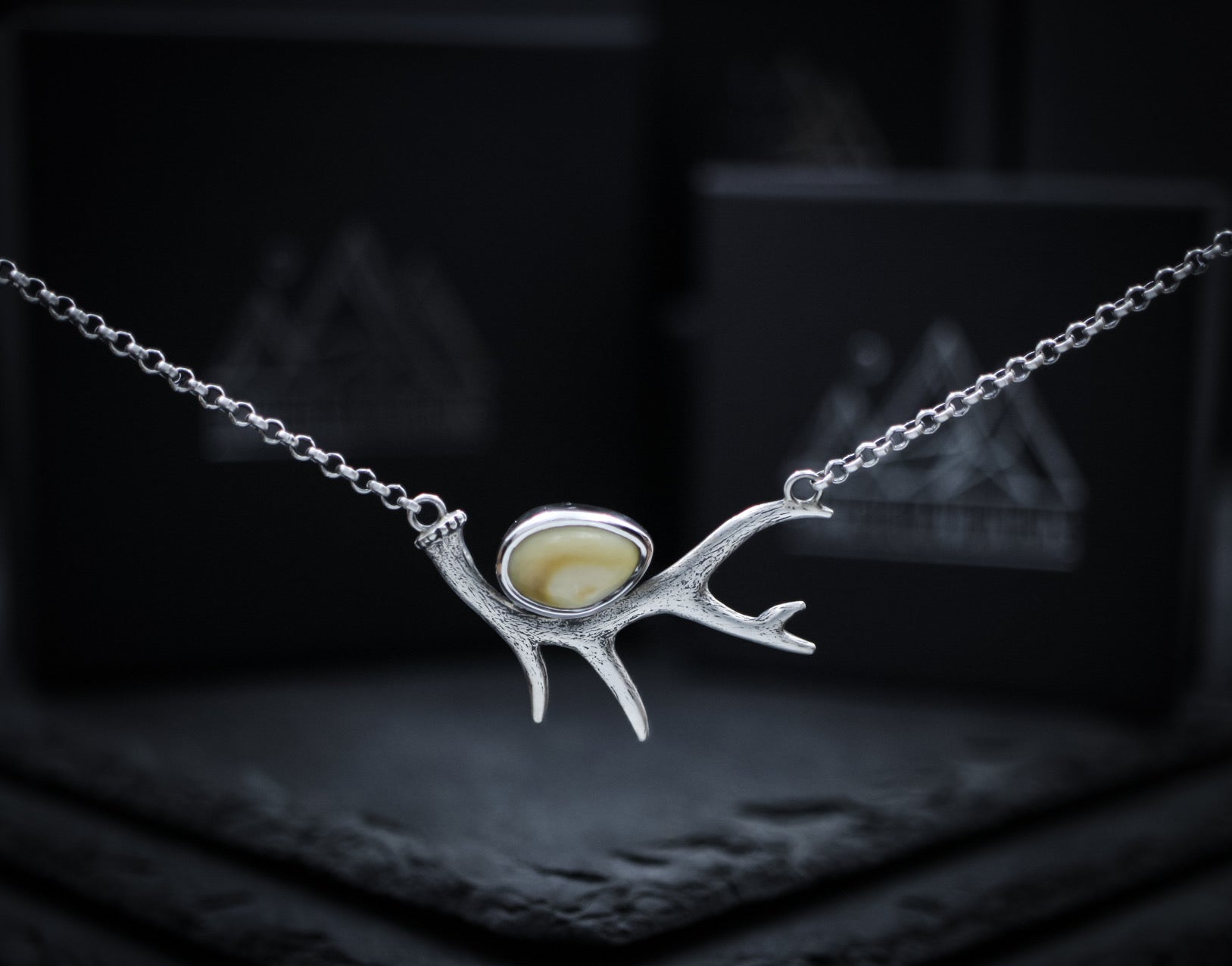 Elk Ivory Antler Necklace