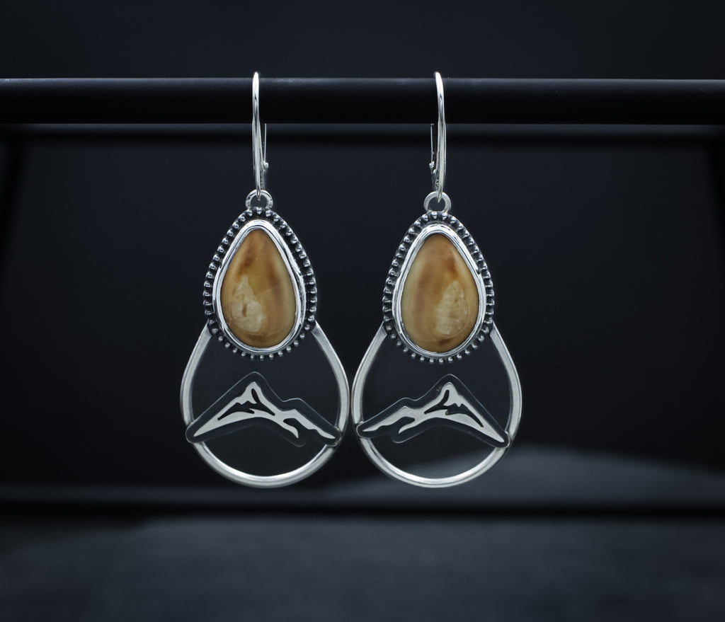 Elk Ivory Mountain Dangles
